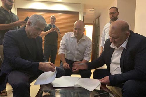 Bennett Signs Deal with Lapid and Abbas