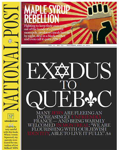 Exodus of Jews from France to Quebec, Canada and to Israel