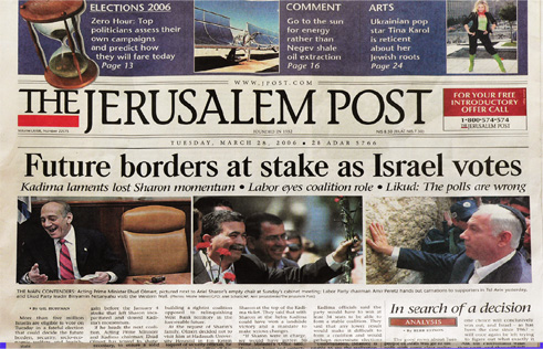 Israeli election day Jerusalem Post
