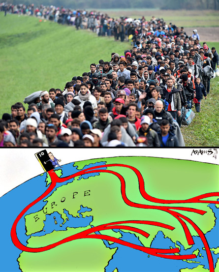 Syrian Refugees Flood the EU and the UK